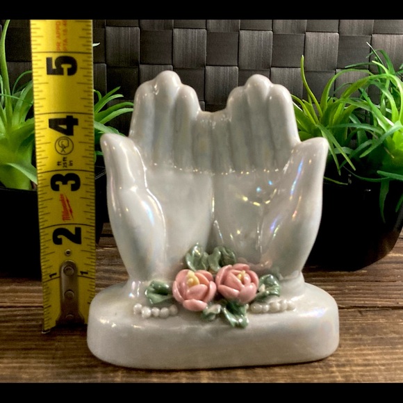 Vintage Ceramic Porcelain Hands Figurine Cottagecore - Picture 7 of 9